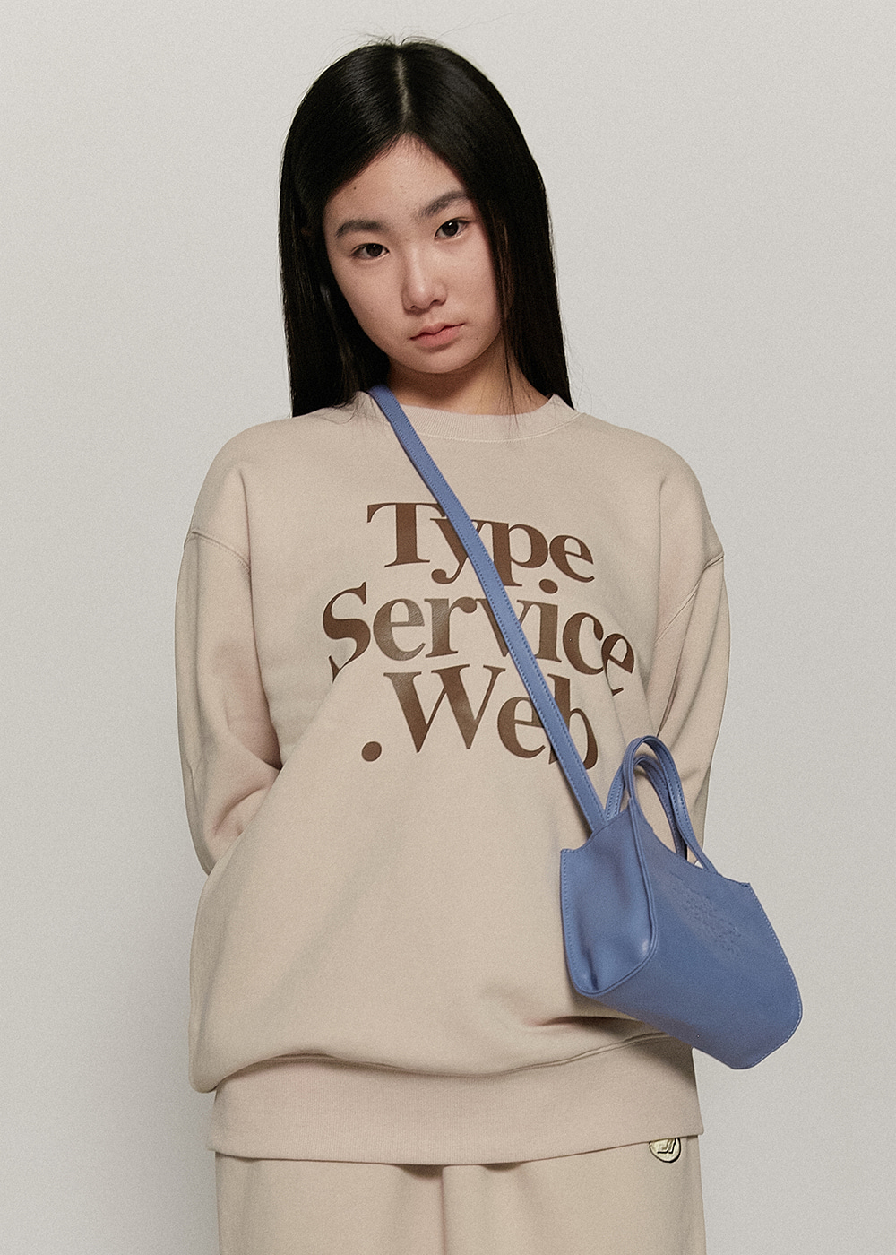 TYPESERVICE Web Sweatshirts [Beige]