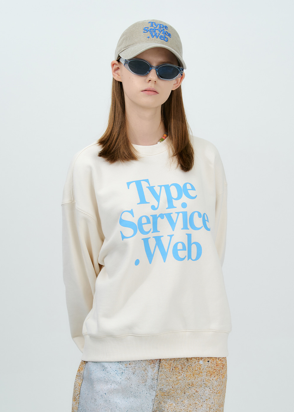 Typeservice Web Sweatshirt [Ivory]